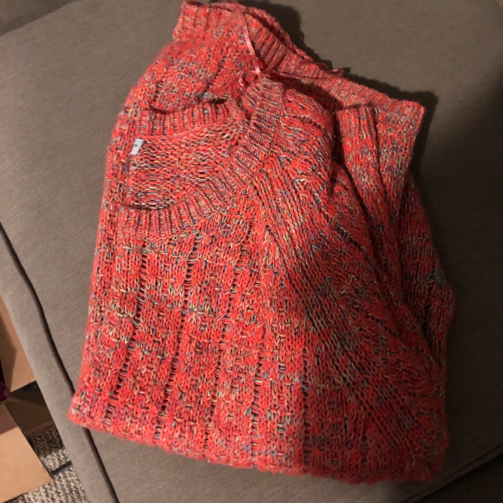 A comfortable multicolored sweater
